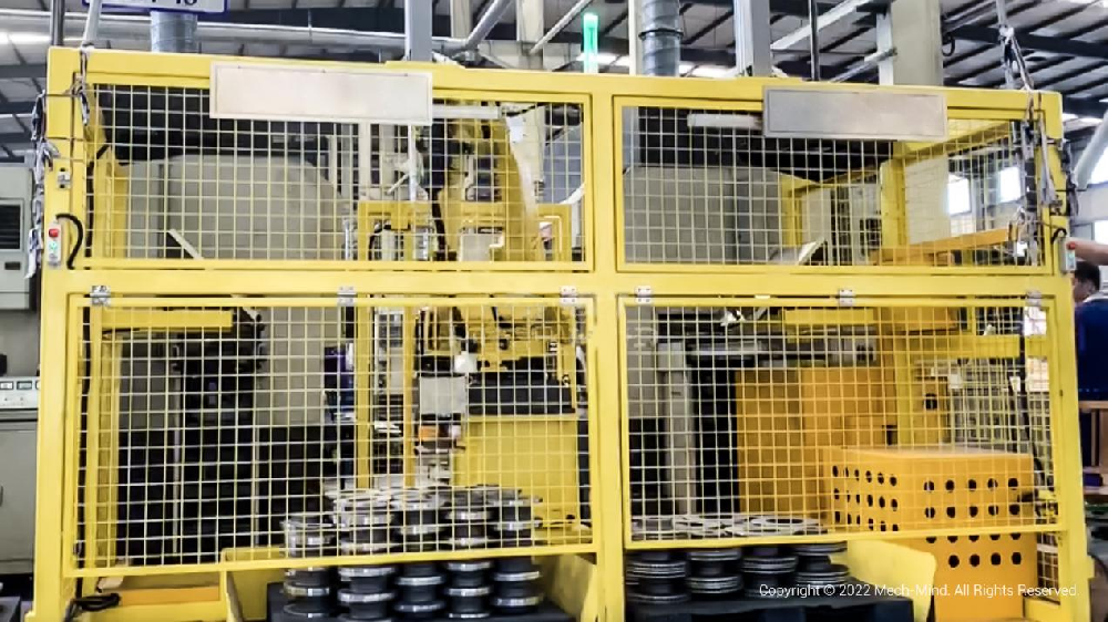 視覺引導剎車盤上料 | 某大型汽配廠